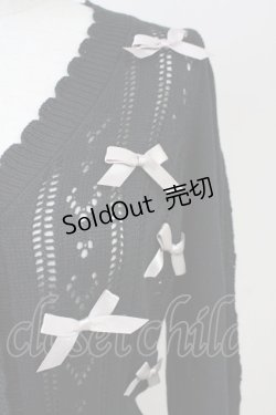 画像5: axes femme POETIQUE / プチリボンニットカーデ M 黒 T-25-09-14-011-AX-TO-SA-ZI