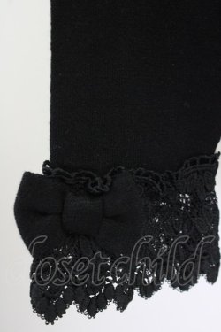 画像4: axes femme kawaii / レーシーフリルニットプル M 黒 T-25-09-14-012-AX-TO-SA-ZT