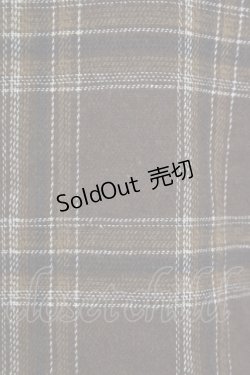 画像3: axes femme / 襟デザインチェックブラウス M 茶 T-25-09-14-013-AX-BL-SA-ZI