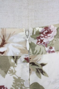 画像3: INGEBORG / 薔薇柄フレアスカート  アイボリー T-25-09-14-015-LO-SK-SA-ZI