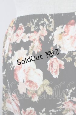 画像3: PINK HOUSE / オールドローズブーケカットスカート  黒Xピンク T-25-09-14-016-LO-SK-SA-ZI