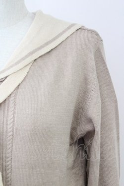 画像3: axes femme / セーラーカラーニット M ベージュ T-25-09-14-002-AX-TO-SA-ZT