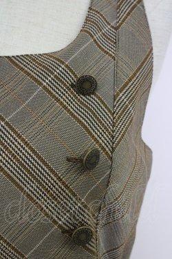 画像4: axes femme / W釦フィッシュテールジャンパースカート M カラシ T-25-09-14-017-AX-OP-SA-ZI