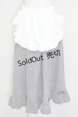 画像1: Cherirulu Chocola / MYフリルスカート+エプロン L ブラック T-25-09-15-021-LO-SK-SA-ZI