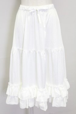 画像1: axes femme kawaii / ミディフリルペチスカート M 白 T-25-09-15-024-AX-SK-SA-ZT