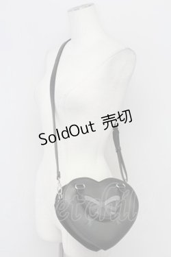 画像1: FLC / MINA*ハートショルダーバッグ  中黒 T-25-09-15-029-LO-BG-SA-ZI