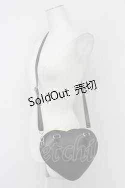 画像2: FLC / MINA*ハートショルダーバッグ  中黒 T-25-09-15-029-LO-BG-SA-ZI