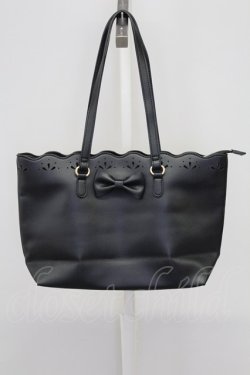 画像1: m petit by misako / サンリオキャラクターズコラボ クロミ リボントート  濃黒 T-25-09-15-032-LO-BG-SA-ZT