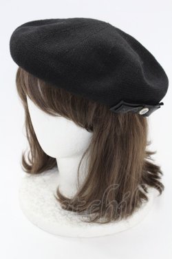 画像1: m petit by misako / NINA'Sコラボベレー  ブラック T-25-09-15-034-LO-AC-SA-ZT