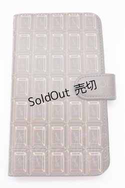 画像1: Q-pot. / チョコレートマルチスマートフォンケース(多機種対応)  ブラウン T-25-09-15-035-QP-ZA-SA-ZI