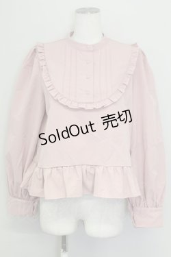 画像1: FLC / 皆方由衣コラボペプラムブラウス LL ピンク T-25-09-15-004-LO-BL-SA-ZI