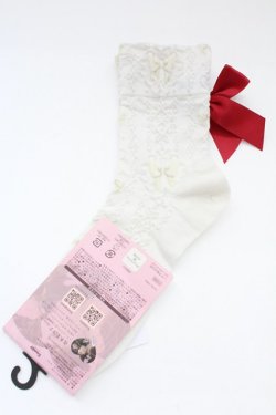 画像2: m petit by misako / AMCSキティフロート  白Ｘ赤 T-25-09-15-037-LO-ZA-SA-ZT