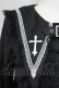 画像3: MA*RS / ベルト付きクロス刺繍ブラウス  黒Ｘ白 T-25-09-15-006-EL-BL-SA-ZT (3)