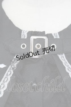 画像4: MA*RS / ベルト付きクロス刺繍ブラウス  黒X白 T-25-09-15-006-EL-BL-SA-ZI