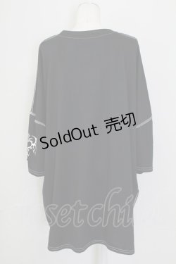 画像2: VOLAN&APHRODITE / AZ BIG TEE  黒Ｘ白 T-25-09-15-009-PU-TO-SA-ZT