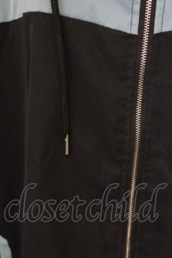 画像3: VOLAN&APHRODITE / 切り替えフードブルゾン  青Ｘ黒 T-25-09-15-010-PU-JA-SA-ZT