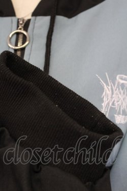 画像5: VOLAN&APHRODITE / 切り替えフードブルゾン  青Ｘ黒 T-25-09-15-010-PU-JA-SA-ZT