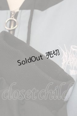 画像5: VOLAN&APHRODITE / 切り替えフードブルゾン  青X黒 T-25-09-15-010-PU-JA-SA-ZI