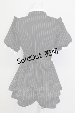 画像2: Pal elfy / ストライプセットアップ  黒X白 T-25-09-15-011-PU-OP-SA-ZI