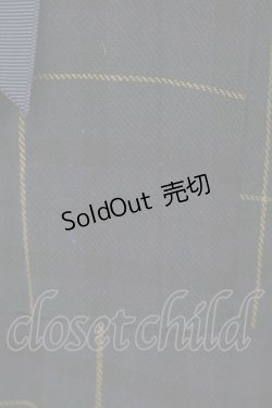 画像5: Amavel / リボンブローチ付きセーラー襟チェックワンピース  グリーンXネイビー T-25-09-15-013-CA-OP-SA-ZI