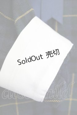 画像6: Amavel / リボンブローチ付きセーラー襟チェックワンピース  グリーンXネイビー T-25-09-15-013-CA-OP-SA-ZI