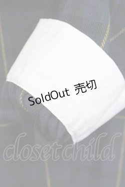 画像7: Amavel / リボンブローチ付きセーラー襟チェックワンピース  グリーンXネイビー T-25-09-15-013-CA-OP-SA-ZI