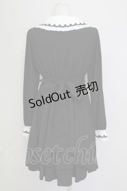 画像2: Amavel / 不思議の迷宮バックティアードワンピース  黒X白 T-25-09-15-014-CA-OP-SA-ZI