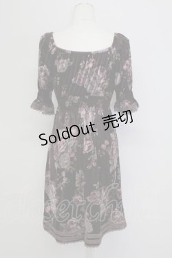 画像2: L'EST ROSE / 薔薇ptベロアワンピース 2 ブラウン T-25-09-15-016-LO-OP-SA-ZI