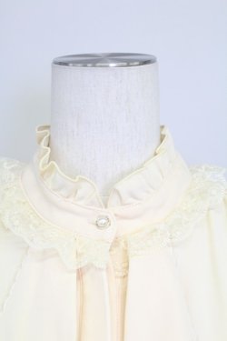 画像3: axes femme / バラ刺繍ラッフルフリルブラウス  アイボリー T-25-09-15-002-AX-BL-SA-ZI