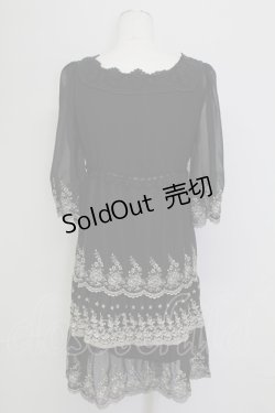 画像2: L'EST ROSE / レースチュニックワンピース 2 ブラック T-25-09-15-017-LO-OP-SA-ZI