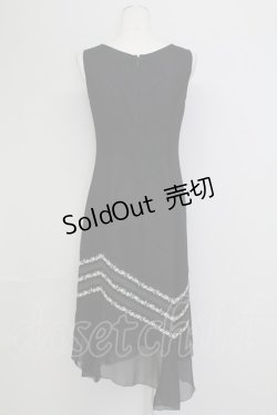 画像2: L'EST ROSE / 裾薔薇刺繍イレヘムワンピース  ブラック T-25-09-15-018-LO-OP-SA-ZI