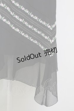 画像3: L'EST ROSE / 裾薔薇刺繍イレヘムワンピース  ブラック T-25-09-15-018-LO-OP-SA-ZI