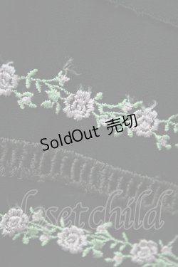 画像4: L'EST ROSE / 裾薔薇刺繍イレヘムワンピース  ブラック T-25-09-15-018-LO-OP-SA-ZI