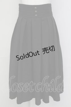 画像1: 森林衣樹 / ハイウエストスカート L 黒 T-25-09-15-020-LO-SK-SA-ZI