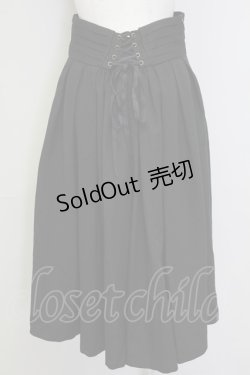 画像2: 森林衣樹 / ハイウエストスカート L 黒 T-25-09-15-020-LO-SK-SA-ZI