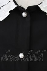 画像4: 【SALE】axes femme POETIQUE / レース襟ブラウス M 黒Ｘ白 T-25-09-21-017-AX-BL-SA-ZH (4)