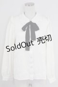 axes femme POETIQUE / バラふくれジャガード長袖ブラウス M 生成り T-25-09-21-003-AX-BL-SA-ZI