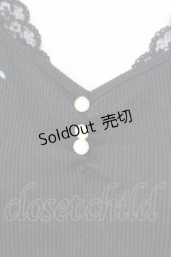 画像4: axes femme POETIQUE / フラワー刺繍カットPO  黒 T-25-09-21-021-AX-TO-SA-ZI