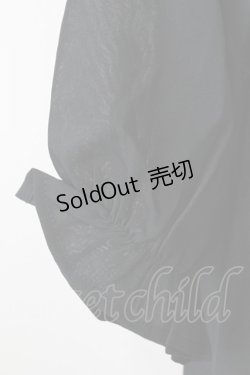 画像4: axes femme POETIQUE / ボウタイ付きチュール襟ブラウス M 黒 T-25-09-21-022-AX-BL-SA-ZI