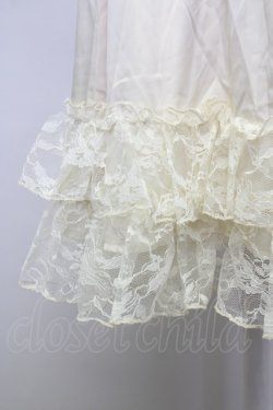 画像3: axes femme kawaii / レースフリルペチスカート  生成り T-25-09-21-026-AX-SK-SA-ZT