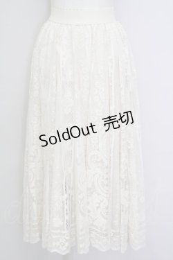 画像1: axes femme / 総レーススカート  生成り T-25-09-21-027-AX-SK-SA-ZI