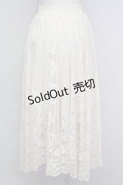 画像2: axes femme / 総レーススカート  生成り T-25-09-21-027-AX-SK-SA-ZI