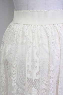 画像3: axes femme / 総レーススカート  生成り T-25-09-21-027-AX-SK-SA-ZT