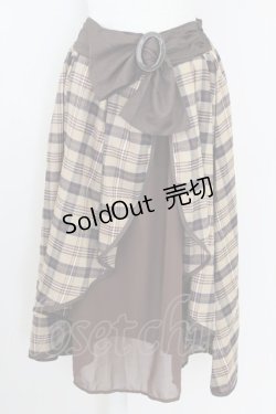 画像1: axes femme POETIQUE / リボンベルトデザインスカート  ブラウン T-25-09-21-033-AX-SK-SA-ZI