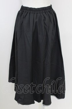 画像2: axes femme / 釦付ラッフルスカート  黒 T-25-09-21-035-AX-SK-SA-ZT