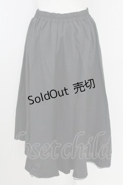 画像2: axes femme / 釦付ラッフルスカート  黒 T-25-09-21-035-AX-SK-SA-ZI