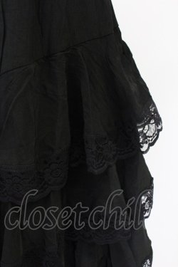 画像3: axes femme / たっぷりフリルスカート  黒 T-25-09-21-036-AX-SK-SA-ZT