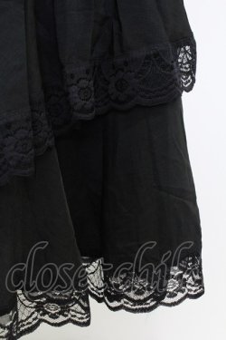 画像4: axes femme / たっぷりフリルスカート  黒 T-25-09-21-036-AX-SK-SA-ZT
