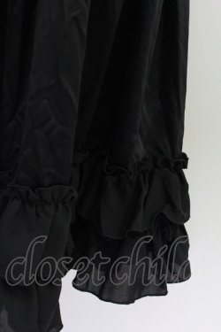 画像3: axes femme kawaii / ミディフリルペチスカート  黒 T-25-09-21-038-AX-SK-SA-ZT