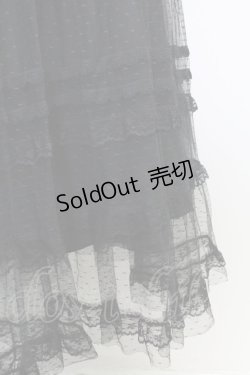 画像5: axes femme POETIQUE / ラインレースチュールスカート  黒 T-25-09-21-039-AX-SK-SA-ZI